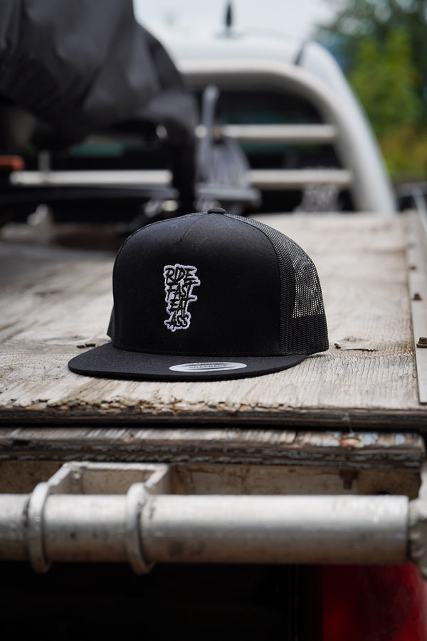 R.F.E.A FLAT BRIM TRUCKER HAT