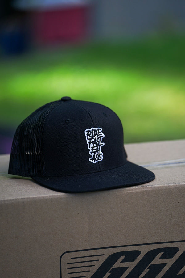 R.F.E.A FLAT BRIM TRUCKER HAT