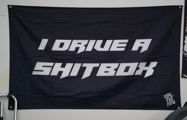 I DRIVE A SHITBOX FLAG