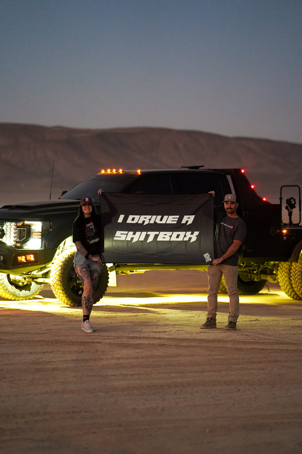 I DRIVE A SHITBOX FLAG