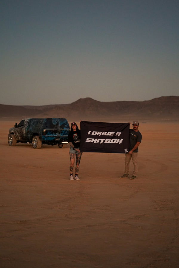 I DRIVE A SHITBOX FLAG